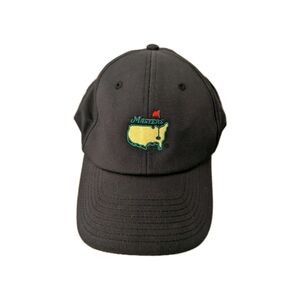 American Needle Black Cap with Embroidered Masters Logo